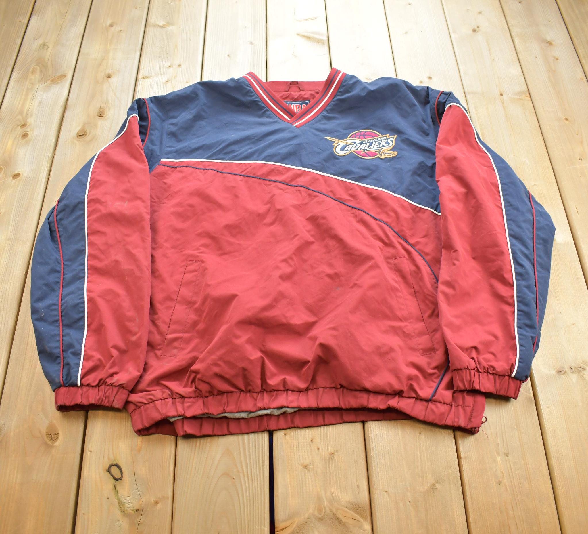 Vintage 2000s Cleveland Cavaliers NBA Basketball Embroidered Windbreaker Jacket