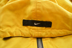 Vintage 1990s Nike Long Yellow Embroidered Jacket Big Swoosh