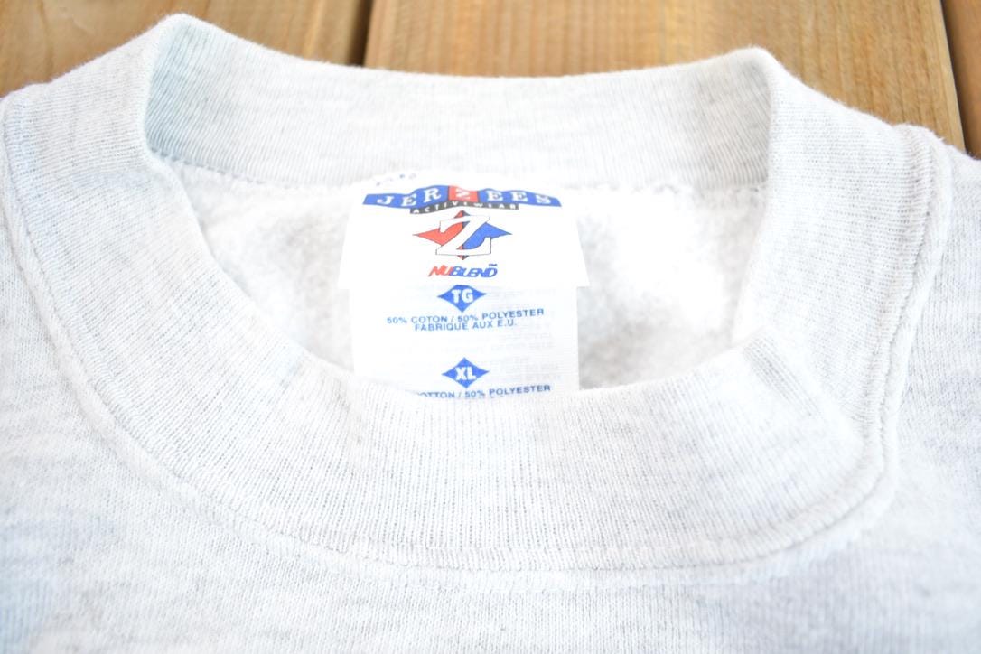 Vintage 1990s Lighthouse Embroidered Cute Crewneck Sweatshirt Made In USA