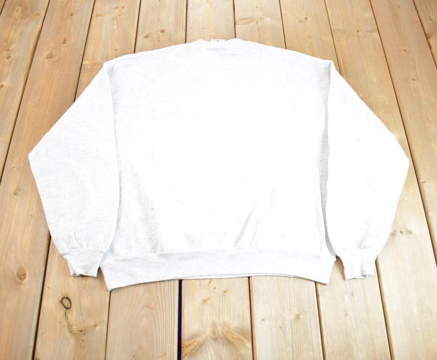Vintage 1990s Lighthouse Embroidered Cute Crewneck Sweatshirt Made In USA