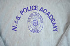 Vintage 1990s NYS Police Academy Champion Reverse Weave Heavy Weight Hooded Sweatshirt Made In USA