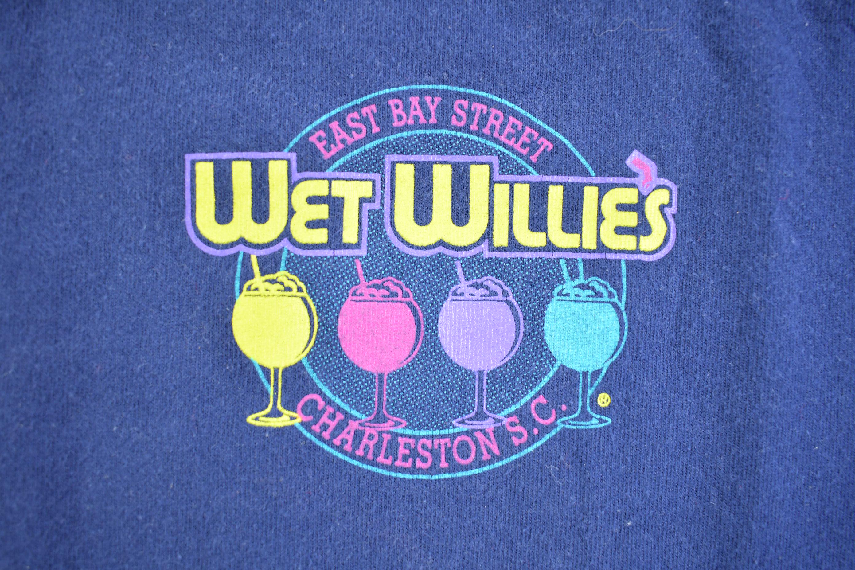 Vintage 1990s "I Got An Attitude Improvement At Wet Willies" Bar T Shirt