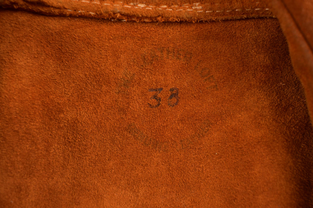 Vintage 1960s Suede Leather Womens Vest