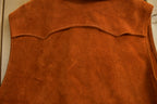 Vintage 1960s Suede Leather Womens Vest