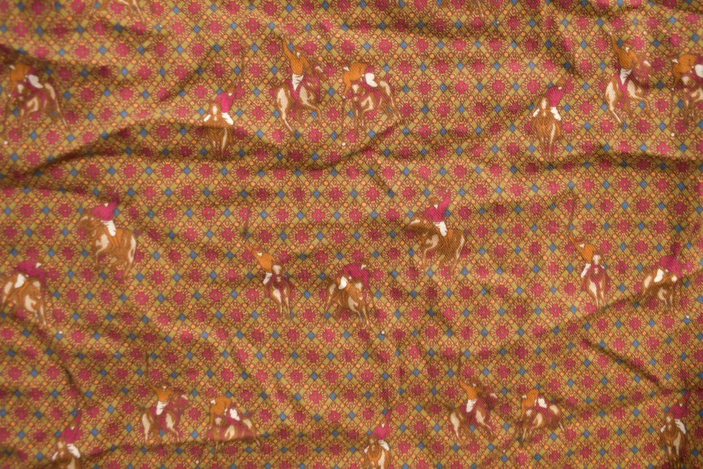 Vintage 1970s Embassy Row All Over Print Horse Theme Button-Up Shirt