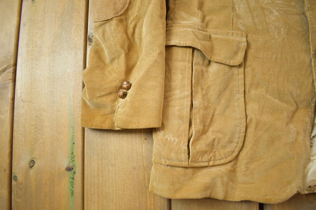 Vintage 1970s Corduroy Western Style Blazer Made in Japan
