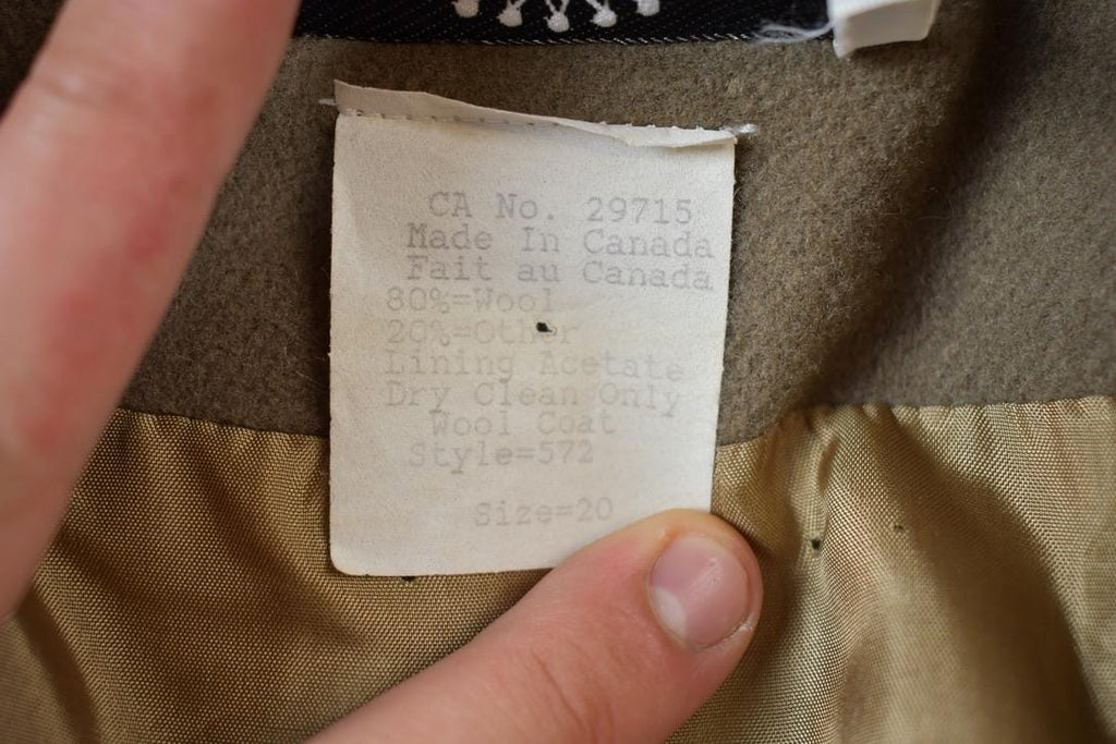 Vintage 1970s Hampton Row Double Breasted Wool Jacket Made In Canada