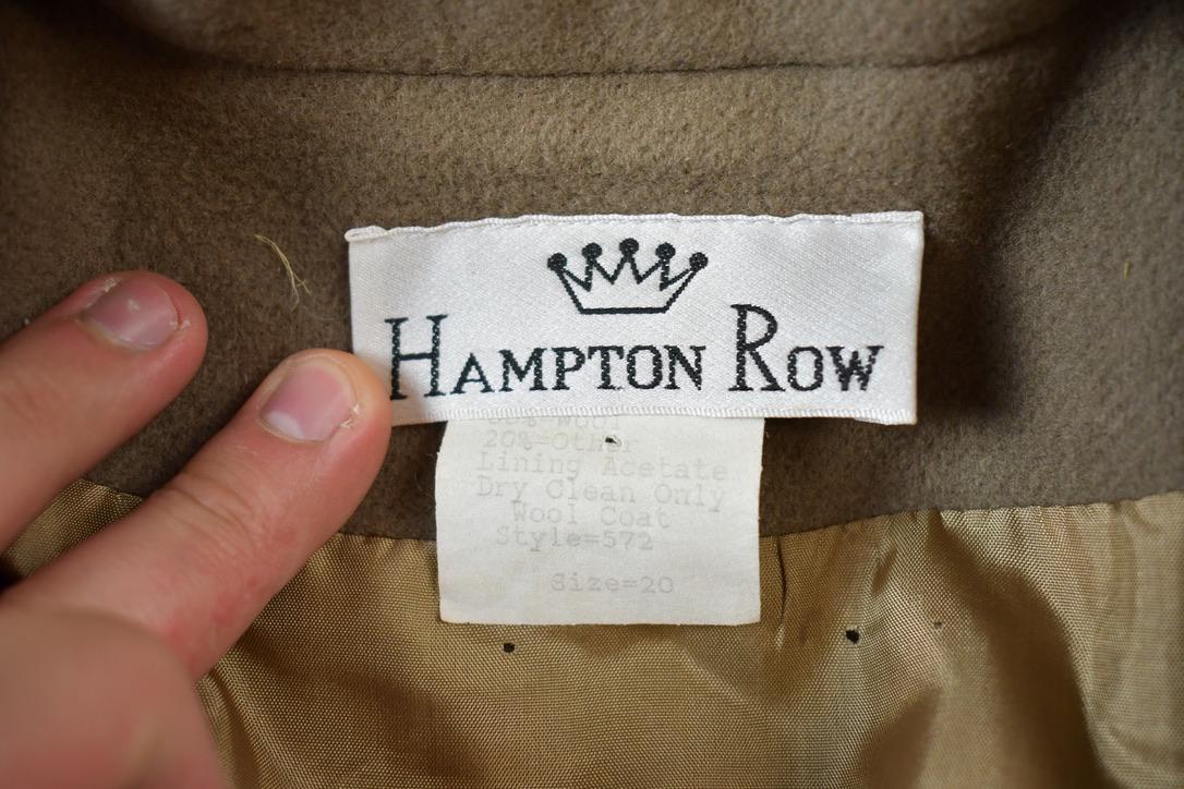 Vintage 1970s Hampton Row Double Breasted Wool Jacket Made In Canada