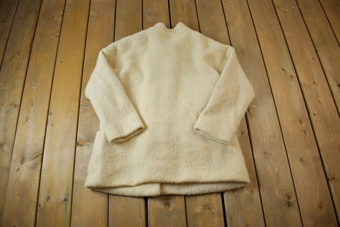 Vintage 1970s Hilda LTD 100% Wool Toggle Closure Jacket Made In Iceland