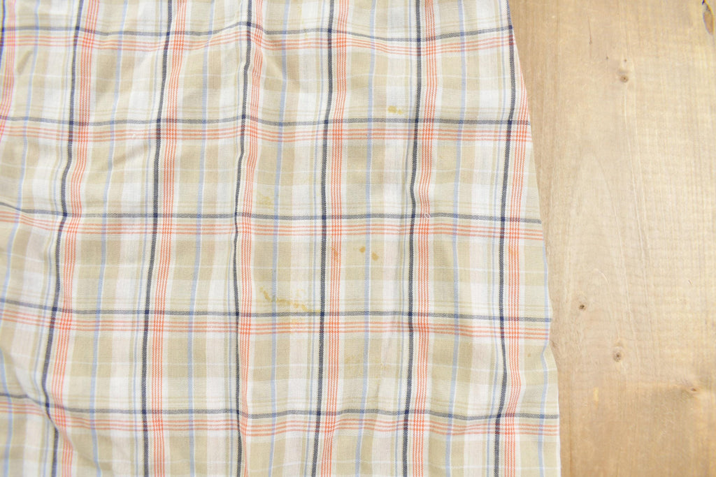 Vintage 1980s Wrangler Cowboy Plaid Button Up Shirt