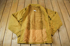 Vintage 1960s Lined Harrington Cropped Jacket General Zipper - Medium