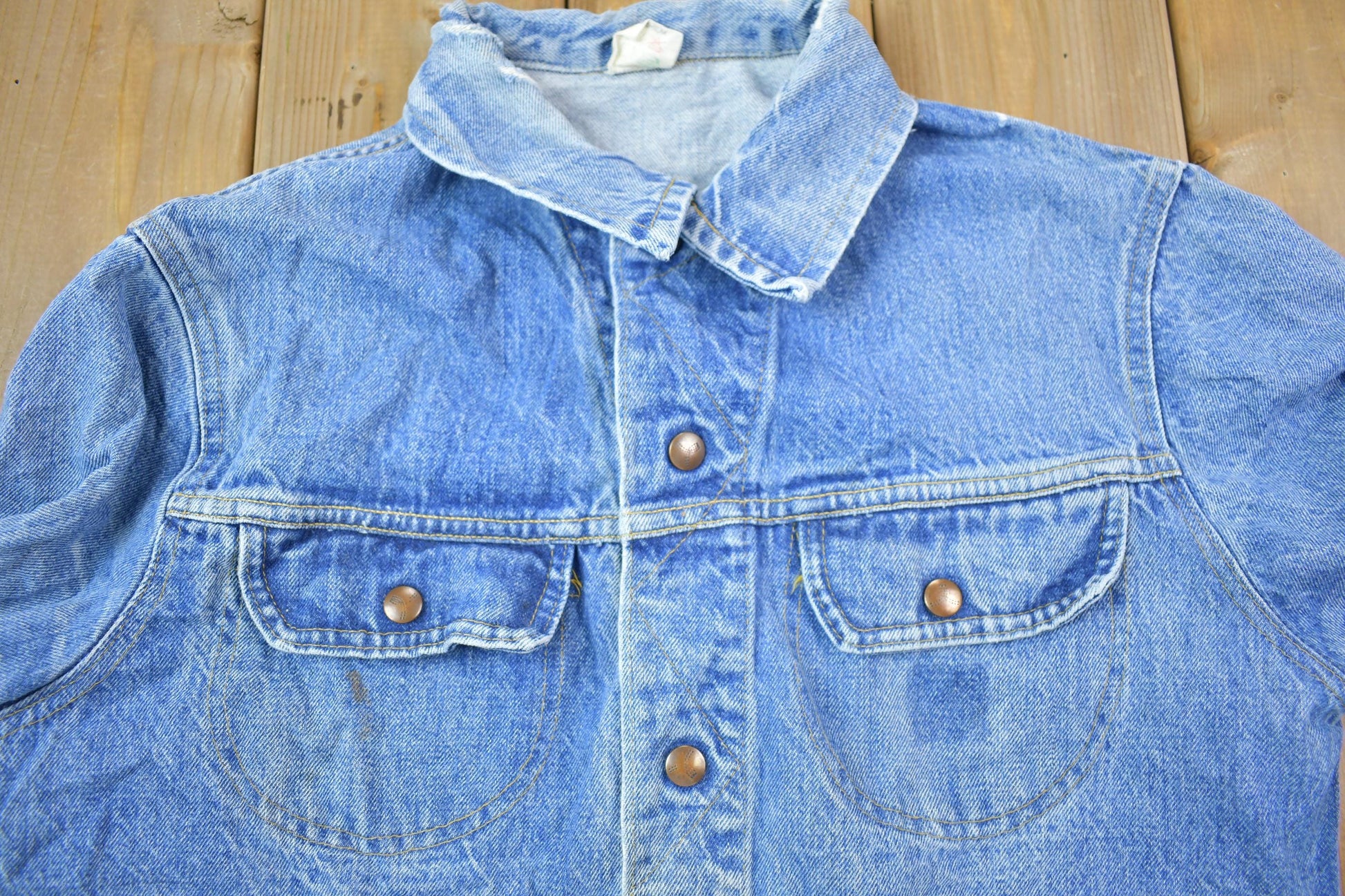 Vintage 1990s Light Wash Jean Jacket Size