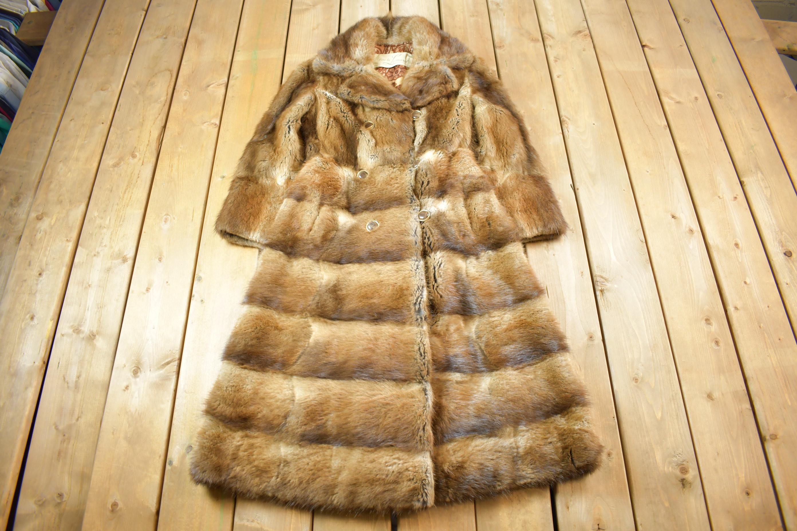 Vintage 1970s Furs By Leonard Coyote Fur Coat
