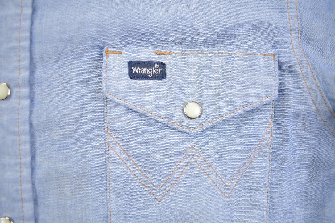 Vintage 1980s Wrangler Jean Button Up Shirt