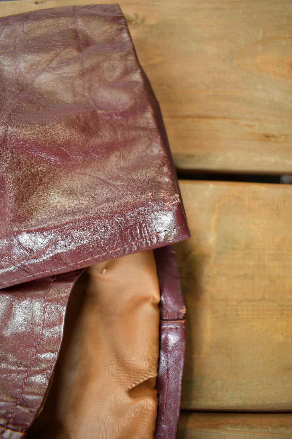 Vintage 1960s Jean Pierre Faded Leather Jacket Made In Argentina