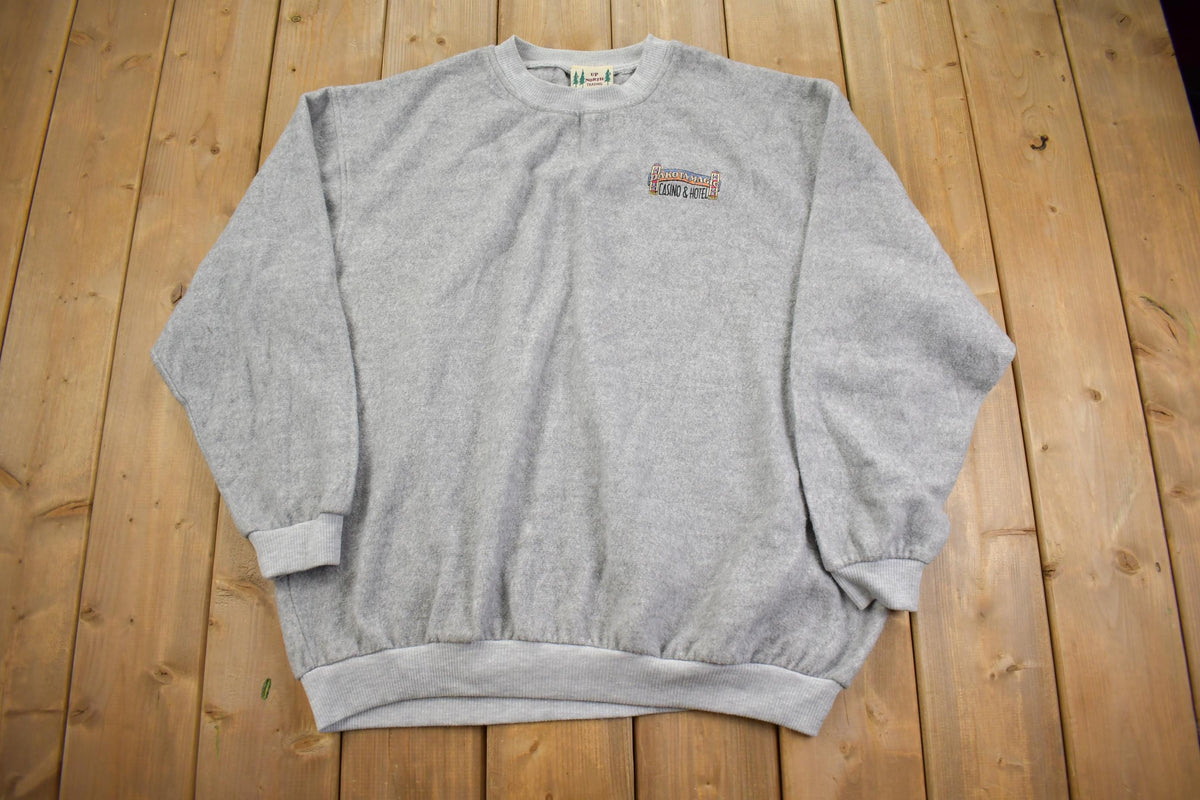 Vintage 1990s Dakota Magic Casino & Hotel Fleece Crewneck Sweatshirt Made In USA