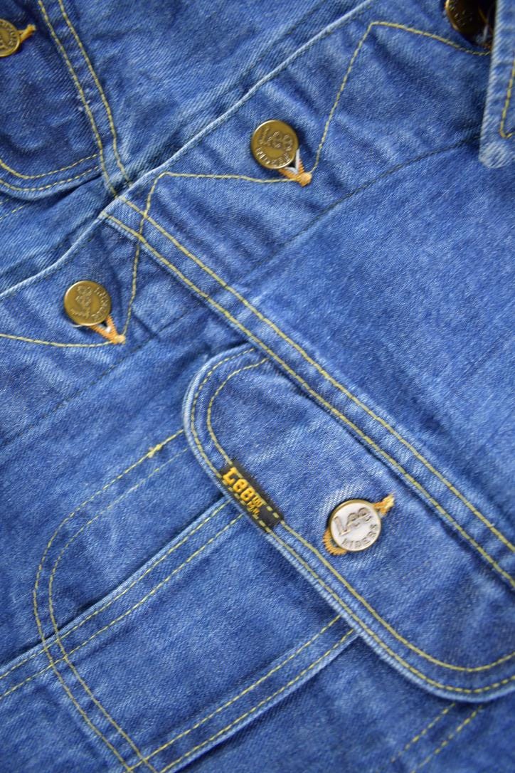 Vintage 1970s Lee Sanforized Jean Jacket Size Union Made In USA