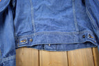 Vintage 1970s Lee Sanforized Jean Jacket Size Union Made In USA