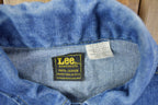 Vintage 1970s Lee Sanforized Jean Jacket Size Union Made In USA