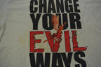 Vintage 1990s Santana Change Your Evil Ways Choose Peace Band Tee Made in USA