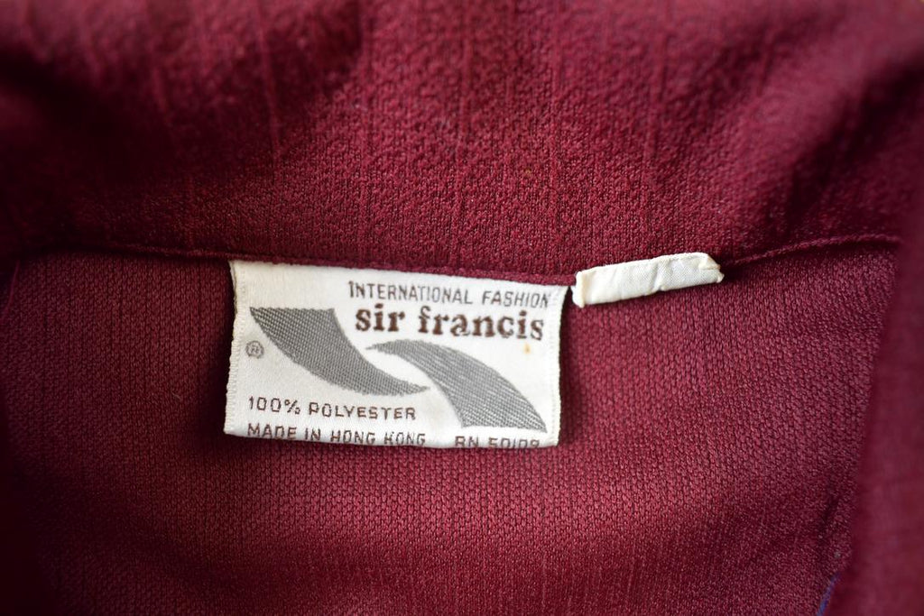 Vintage 1970s Western Style Pointed Collar Button Up Light Jacket