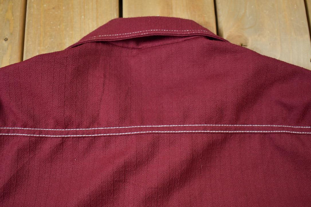 Vintage 1970s Western Style Pointed Collar Button Up Light Jacket