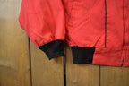 Vintage 1980s Workwear Bomber Jacket Aztec Print - XL - Made in USA