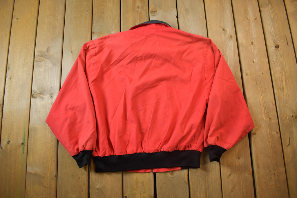 Vintage 1980s Workwear Bomber Jacket Aztec Print - XL - Made in USA