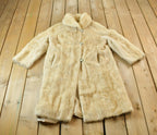 Vintage 1970s Blonde Mink Full Length Fur Coat