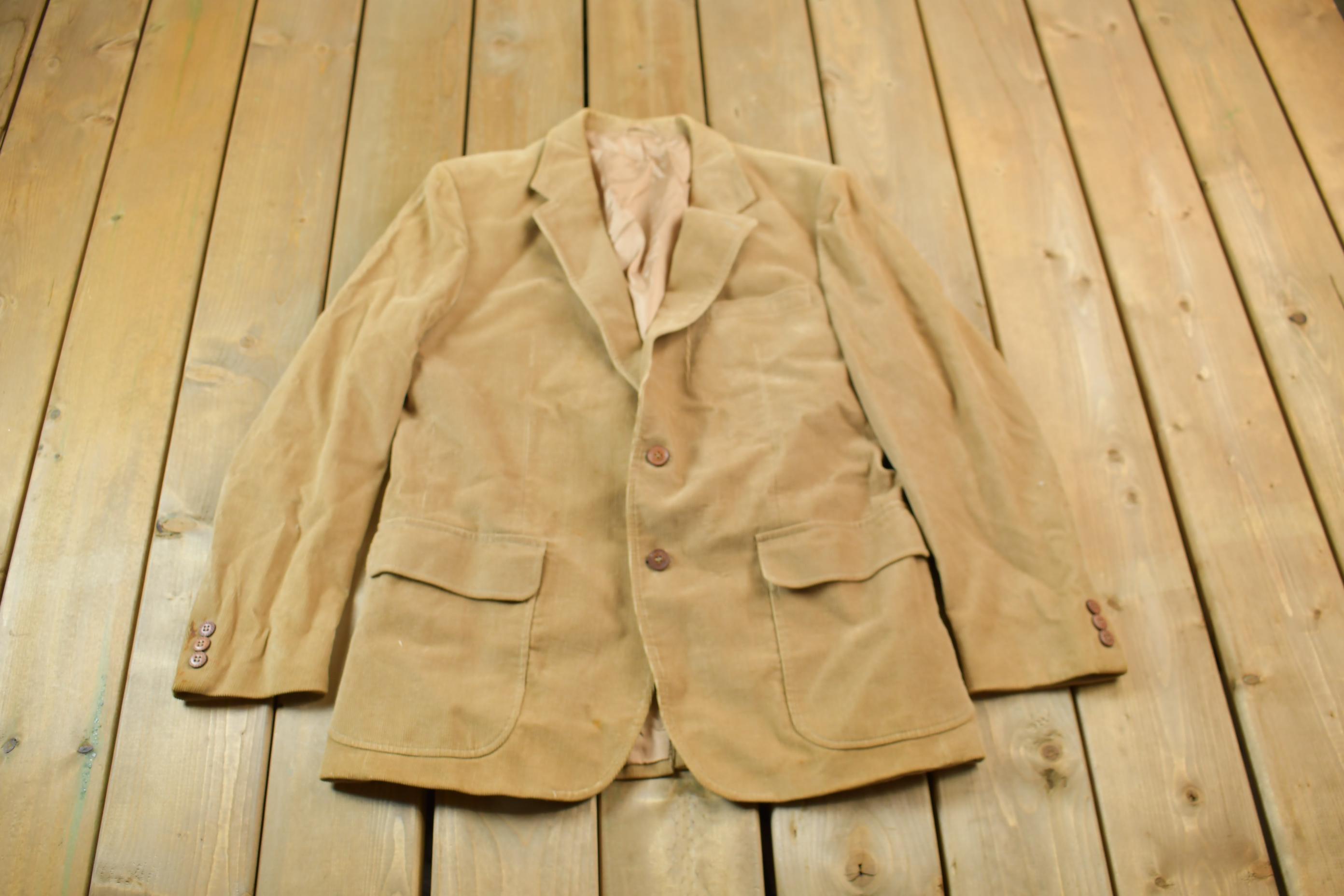 Vintage 1970s Egon Von Fwistenberg Corduroy Blazer Jacket