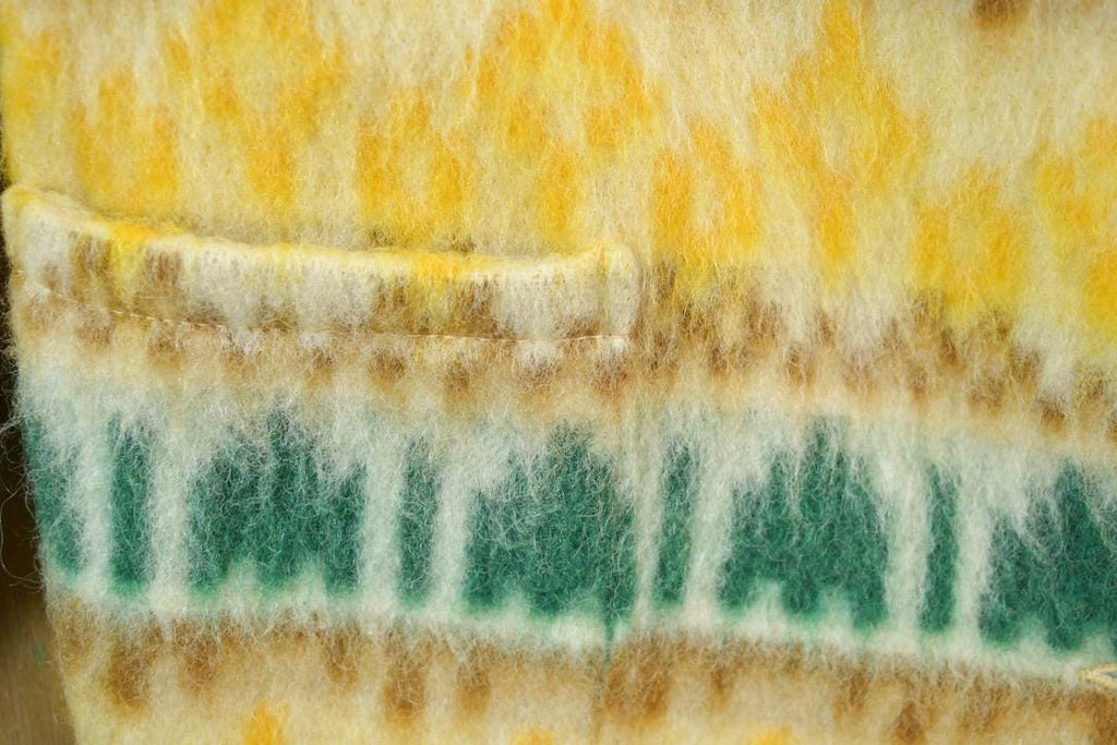 Vintage 1960s Patterned Mohair Cardigan Sweater