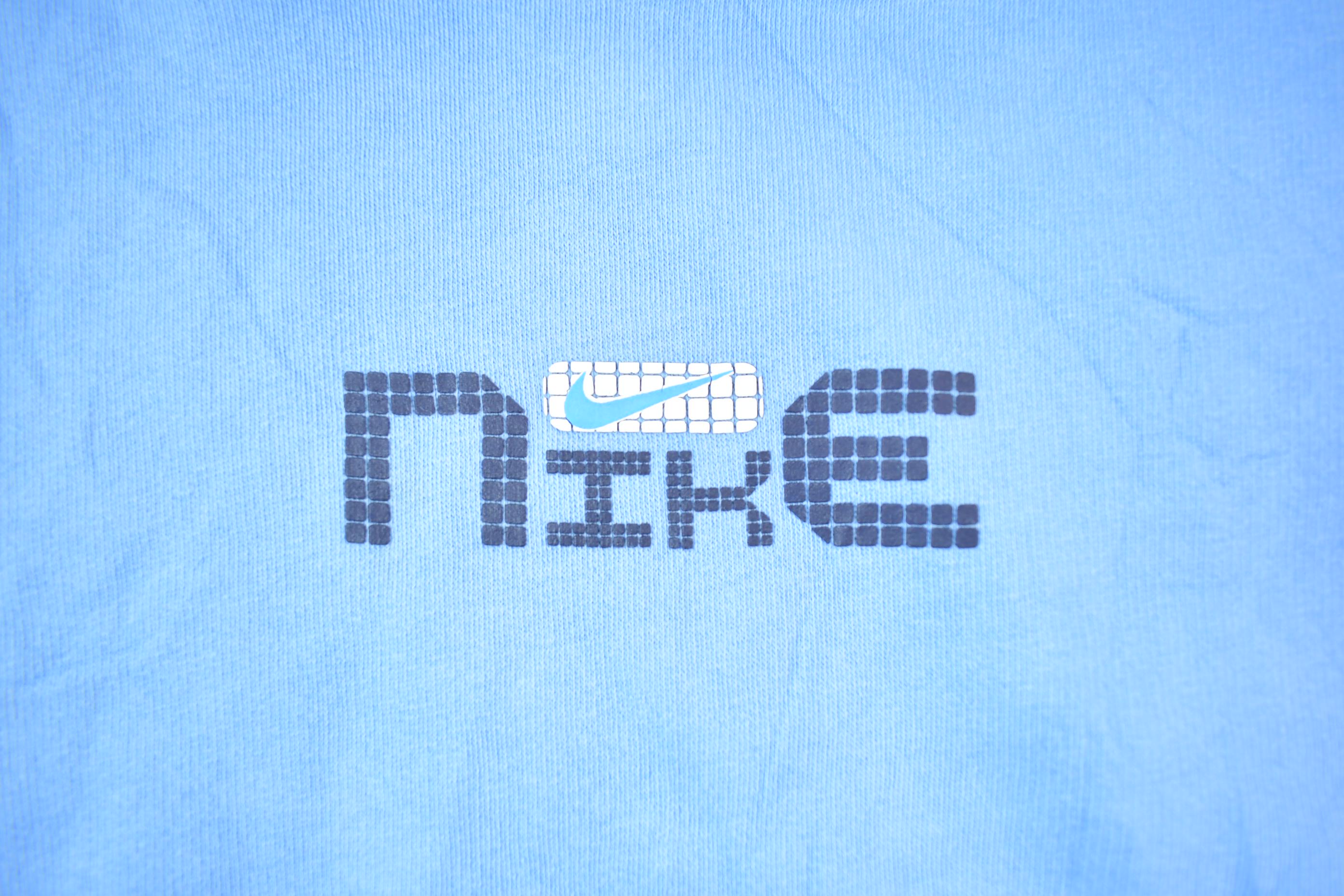 Vintage 1990s Nike Hoodie Graphic Mini Swoosh Crewneck Sweatshirt