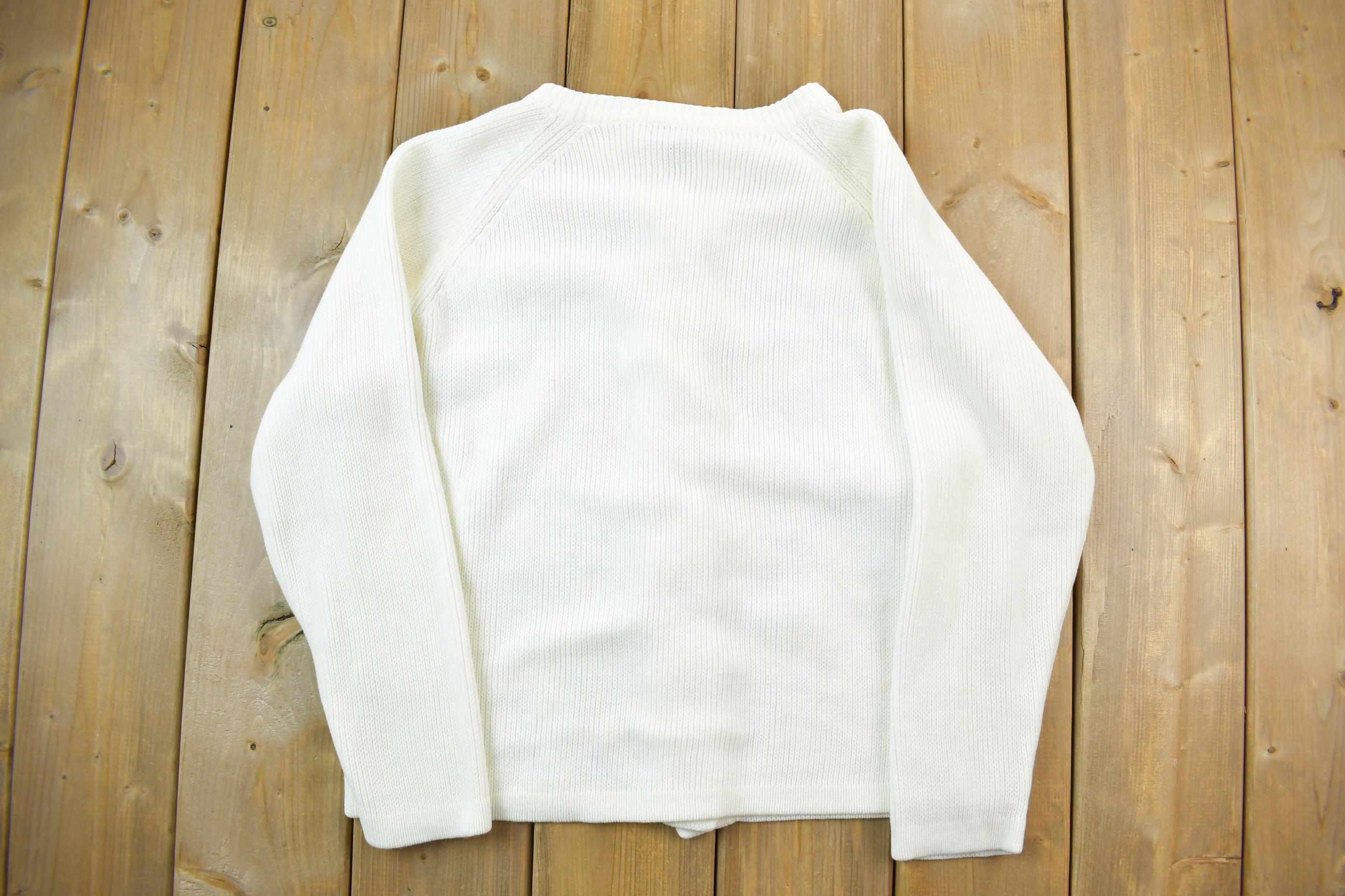Vintage 1970s Knit Button Up Cardigan Sweater