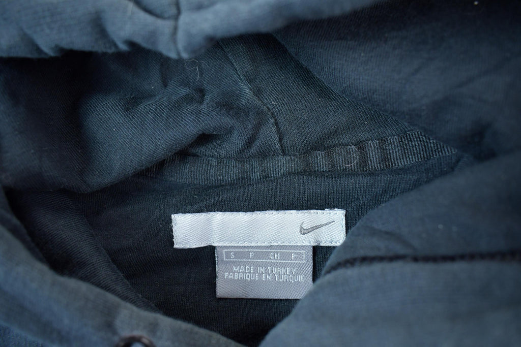 Vintage 1990s Nike Embroidered Mini Swoosh Hoodie Sweatshirt