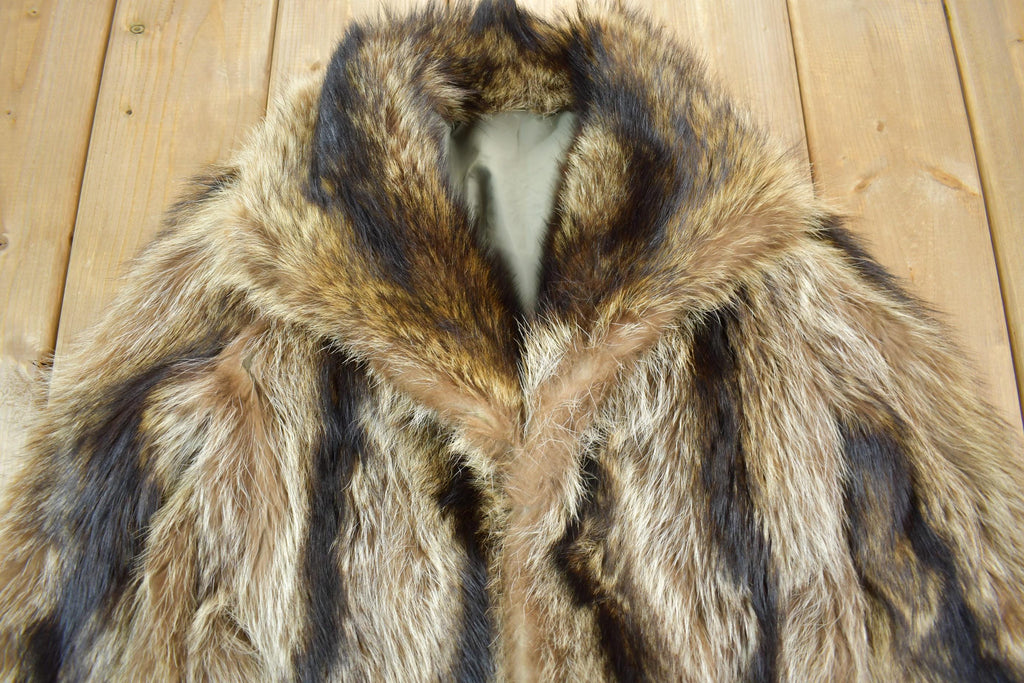 Vintage 1970s Coyote Fur Coat