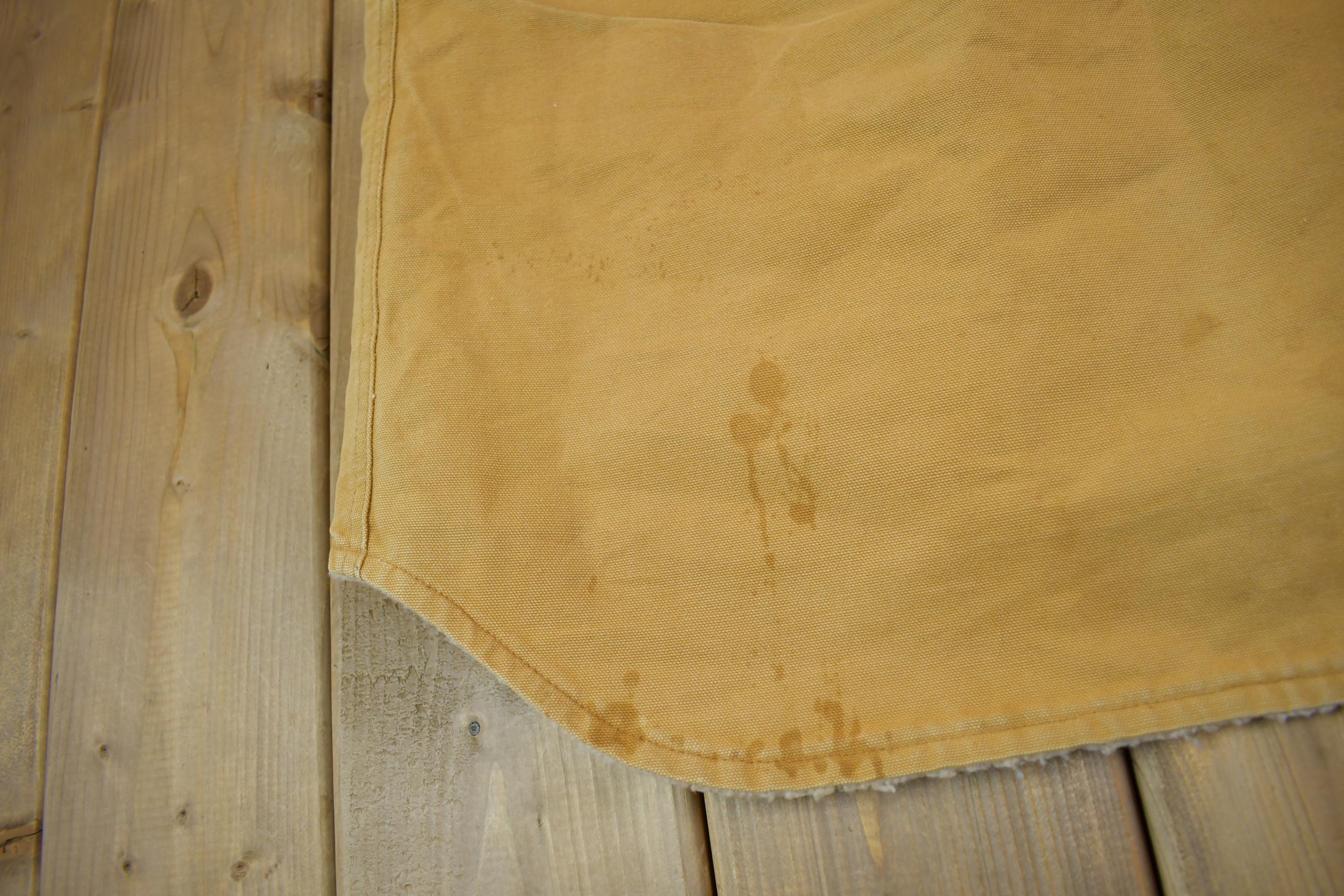 Vintage 1980s Carhartt Sherpa Lined Work Vest Made In USA Size 2XL