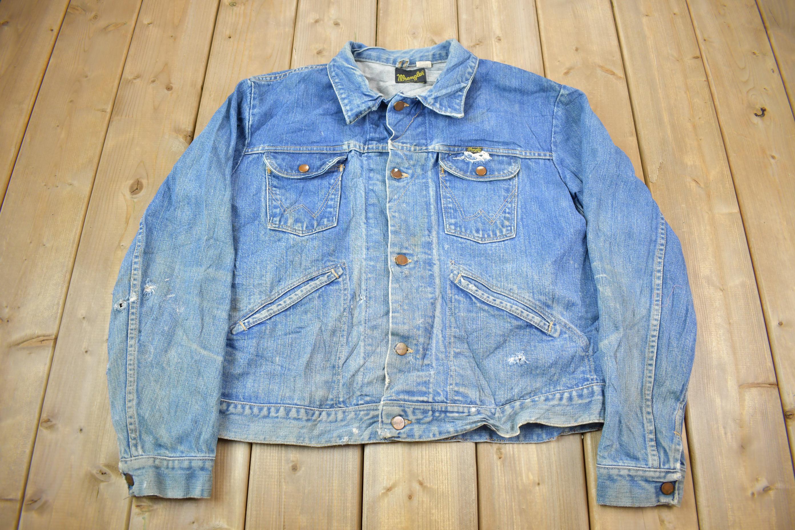 Vintage 1970s Wrangler Jean Jacket Size 50