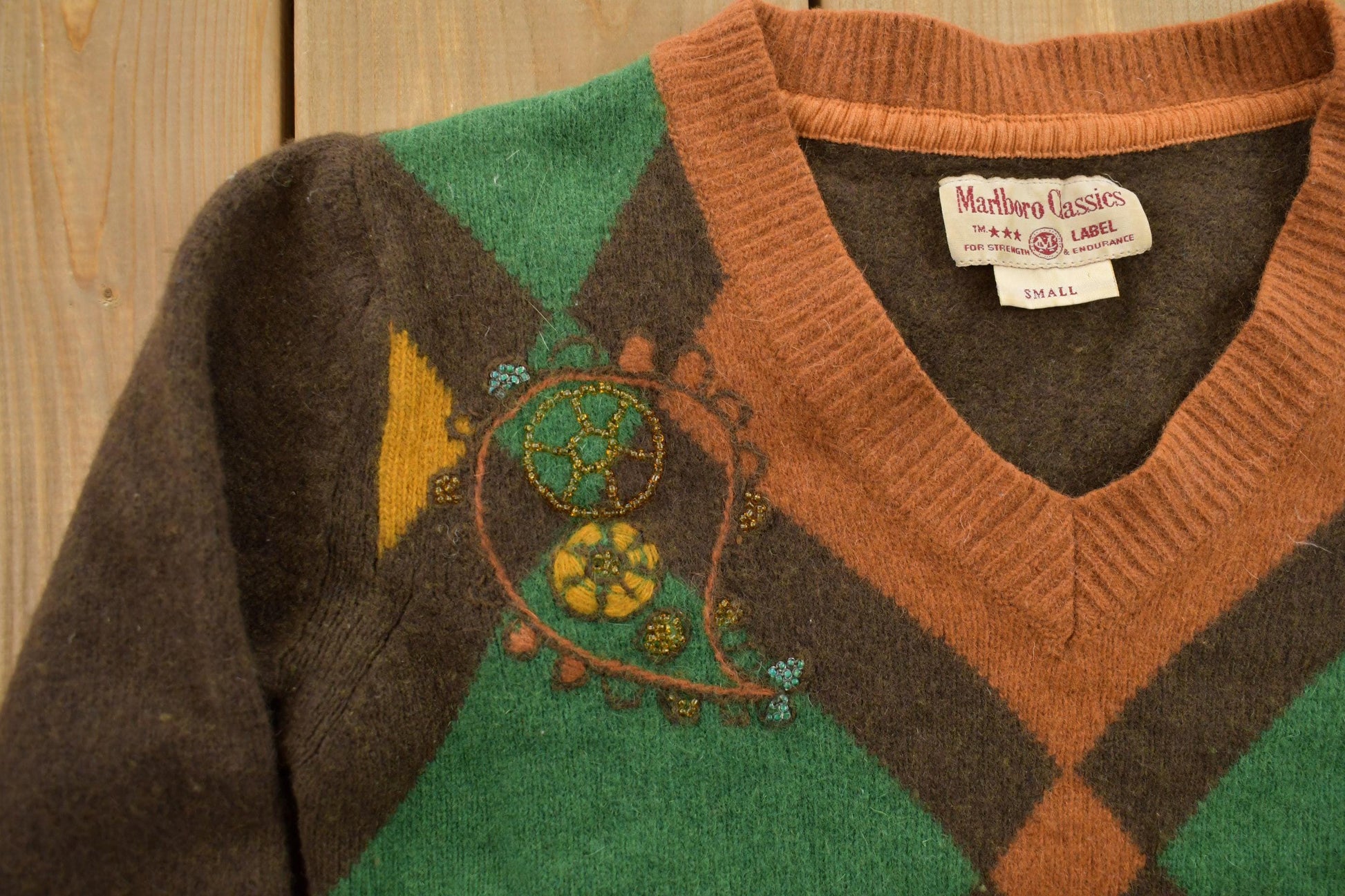 Vintage 1980s Marlboro Classics Knit Sweater