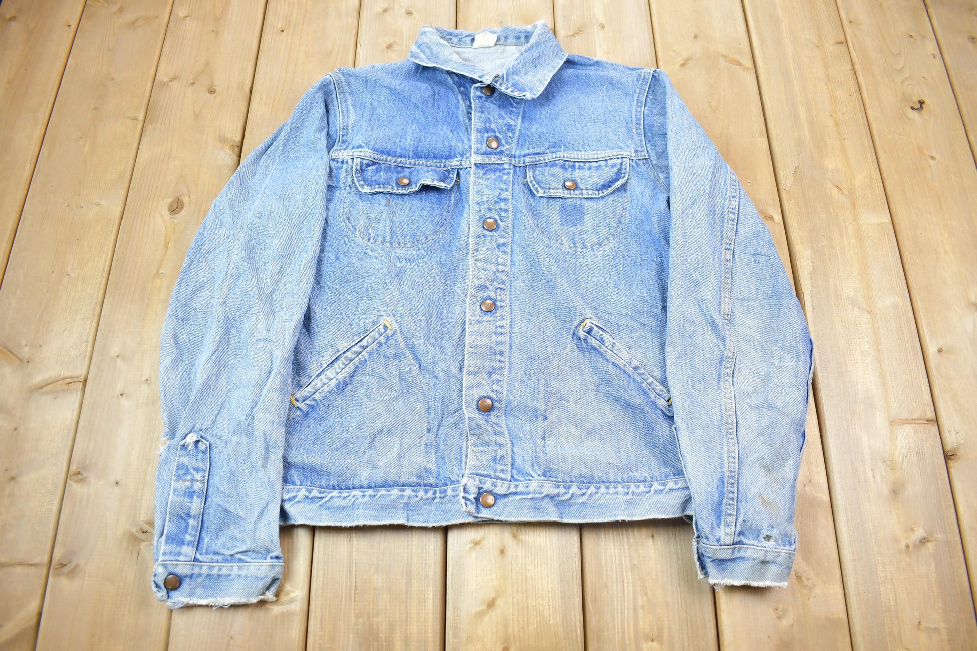 Vintage 1990s Light Wash Jean Jacket Size