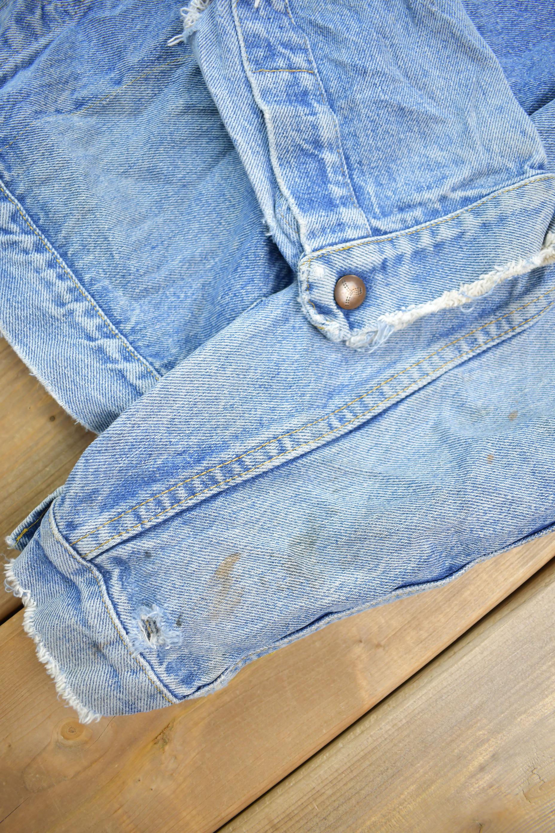 Vintage 1990s Light Wash Jean Jacket Size