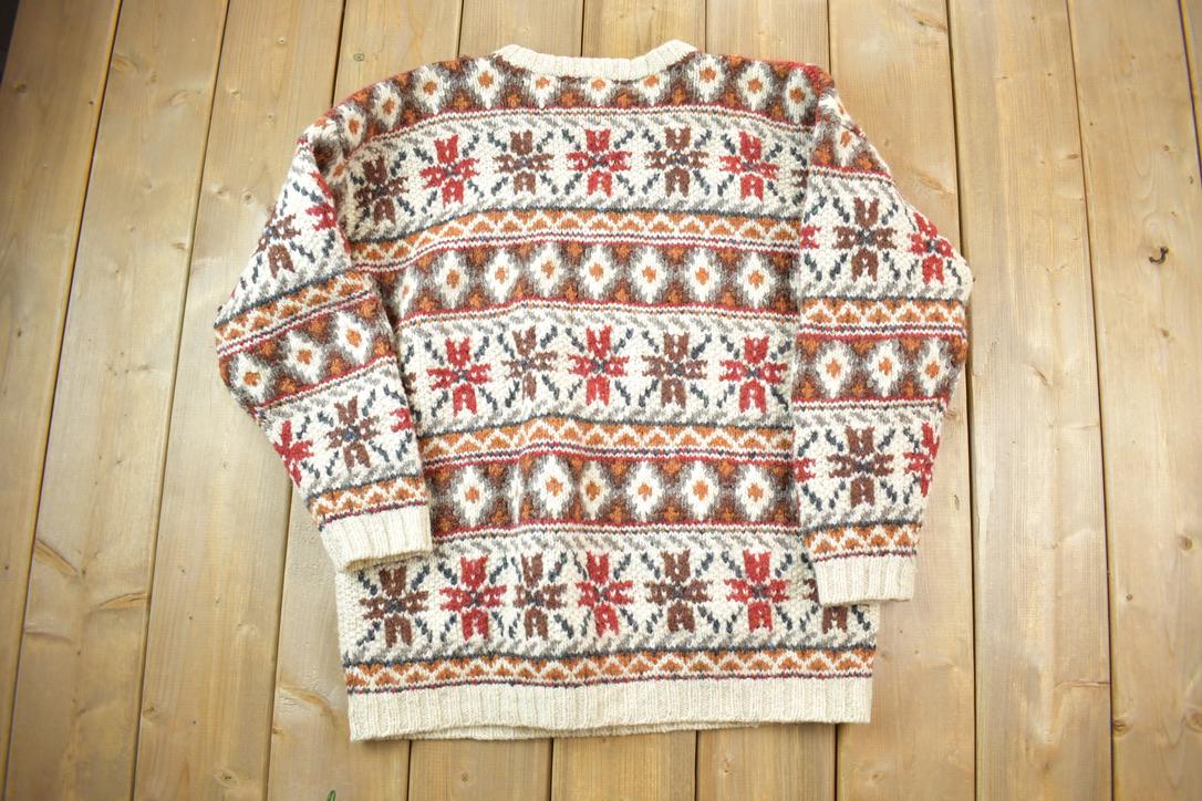 Vintage 1990s 100% Wool Knit Sweater