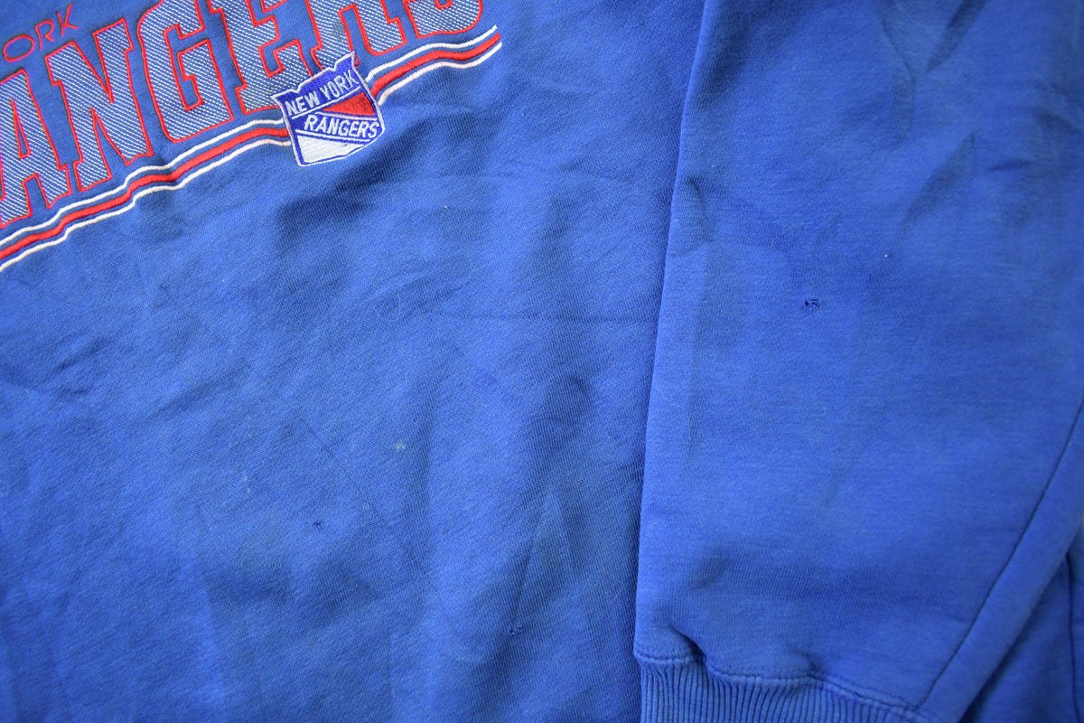 Vintage 1990s New York Rangers NHL Hockey Crewneck Sweatshirt