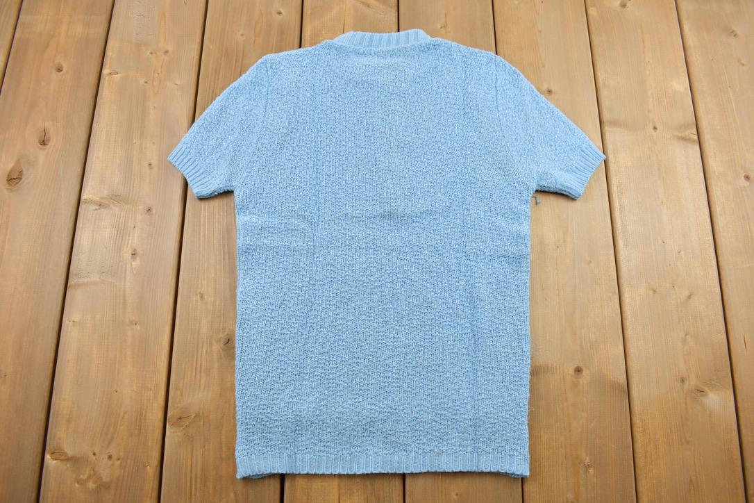 Vintage 1960s Knit Half Zip Shirt