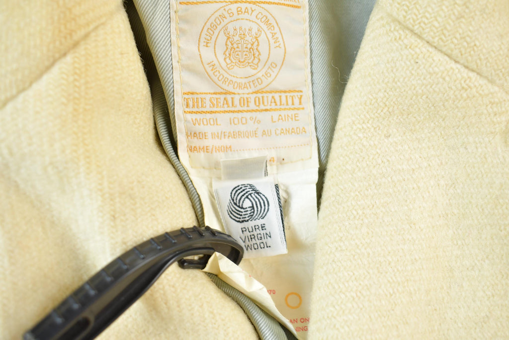 Vintage 1970s Hudson's Bay Point Blanket Striped 100% Wool Jacket