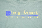 Vintage 1990s Long Island Beach Souvenir Travel Crewneck Sweatshirt
