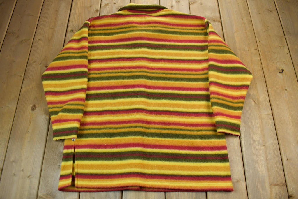 Vintage 1990s NY Jeans Multi Colour Striped Overshirt