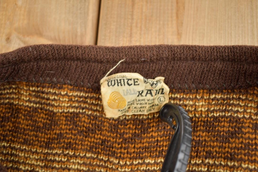 Vintage 1950s Hand-Knit Pattern Cardigan Sweater