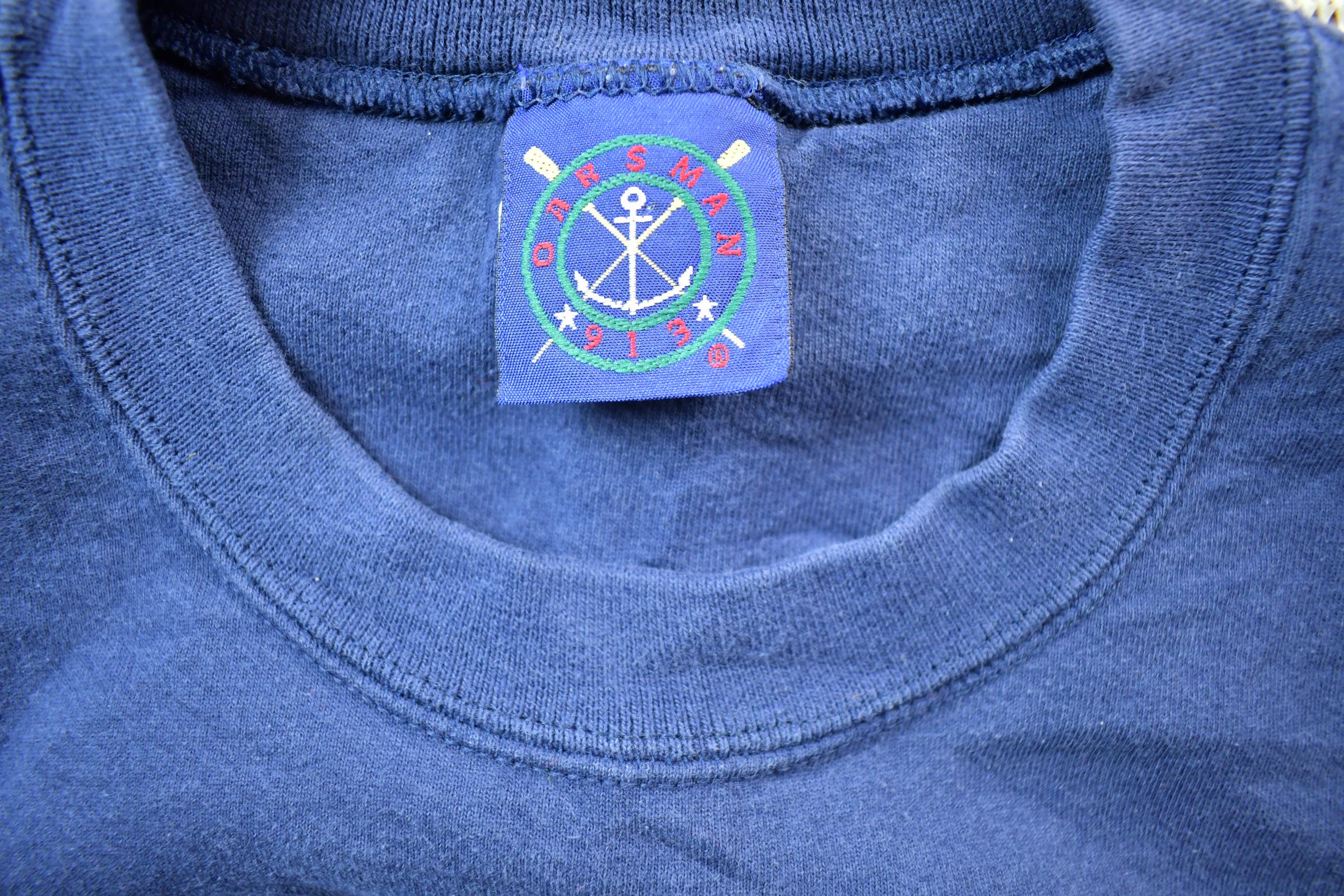 Vintage 1990s Oarsman Cute Cat Crewneck Sweater