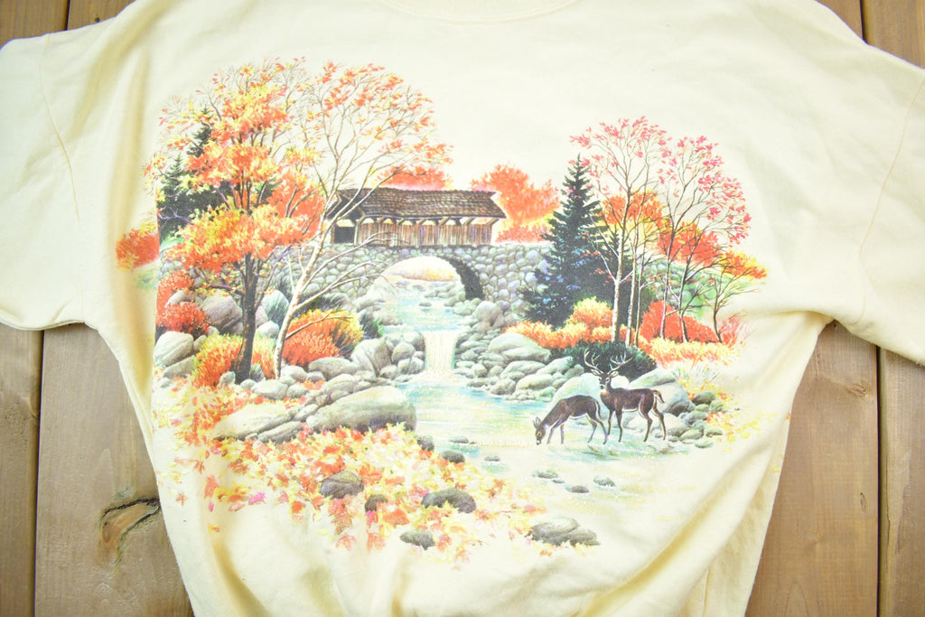 Vintage 1990s Lifestyles All Over Print Crewneck Sweater