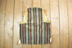 Vintage 1960s Folk Rainbow Silk Velvet Antique Romanian Hand Embroidered Folk Vest
